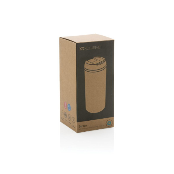 Mug Metro en acier inoxydable recyclé RCS 300 ml - Gobelet écologique sans BPA