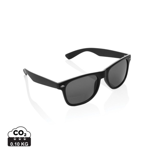 Lunettes de soleil en plastique recyclé GRS - Protection UV 400 - Monture certifiée - Boîte cadeau incluse