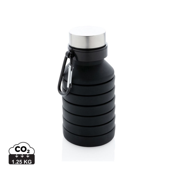 Bouteille en silicone pliable étanche avec couvercle - Accessoire pratique pour hydratation | BCM Goodies