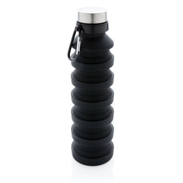 Bouteille en silicone pliable étanche avec couvercle - Accessoire pratique pour hydratation | BCM Goodies