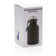 Bouteille en silicone pliable étanche avec couvercle - Accessoire pratique pour hydratation | BCM Goodies