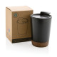 Tasse à café en liège et acier inoxydable GRS - 300 ml - Sans BPA - Matériaux durables - Personnalisable