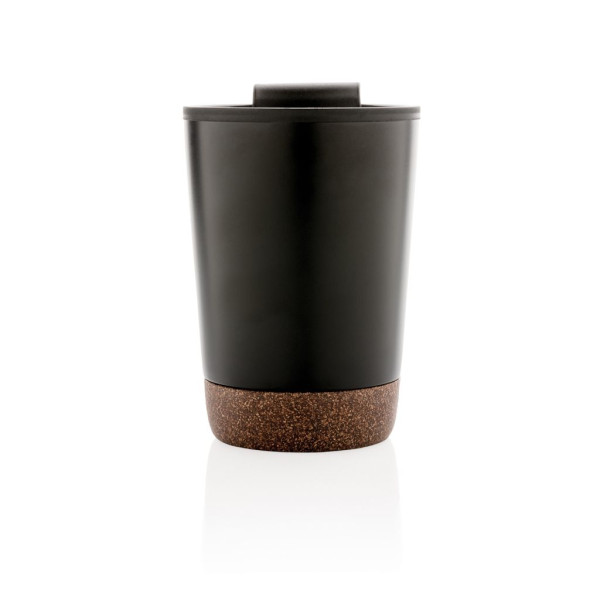 Tasse à café en liège et acier inoxydable GRS - 300 ml - Sans BPA - Matériaux durables - Personnalisable