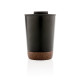 Tasse à café en liège et acier inoxydable GRS - 300 ml - Sans BPA - Matériaux durables - Personnalisable