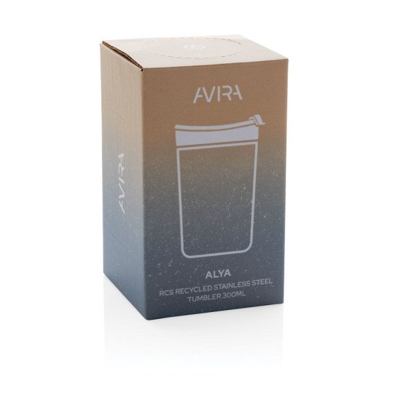 Mug 300ml en acier recyclé RCS Avira Alya - Produit éco-responsable pour entreprise et cadeaux clients