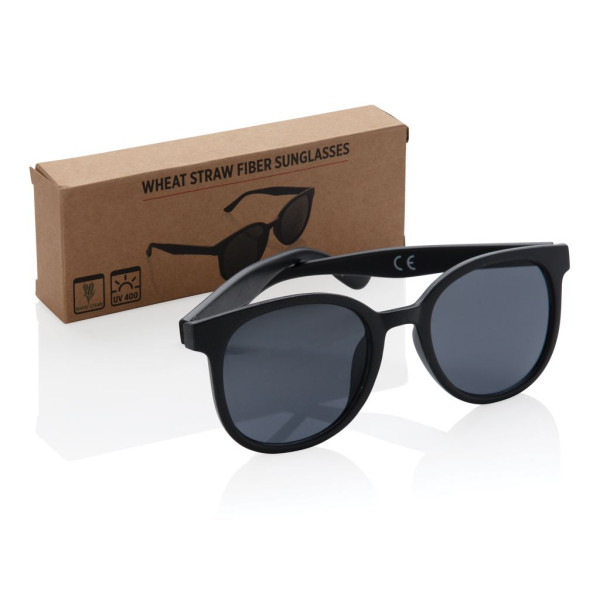Lunettes de soleil en fibre de paille Personnalisable | BCM Goodies