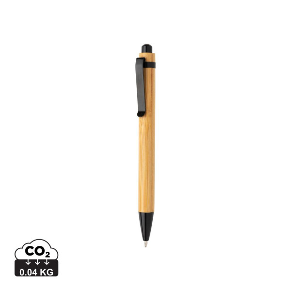 Stylo à bille en bambou personnalisable - Option écologique pour entreprises - BCM Goodies