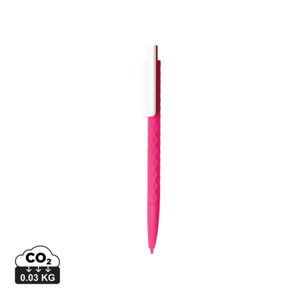 Stylo X3 finition gomme - Stylo bille rétractable en plastique personnalisable | BCM Goodies