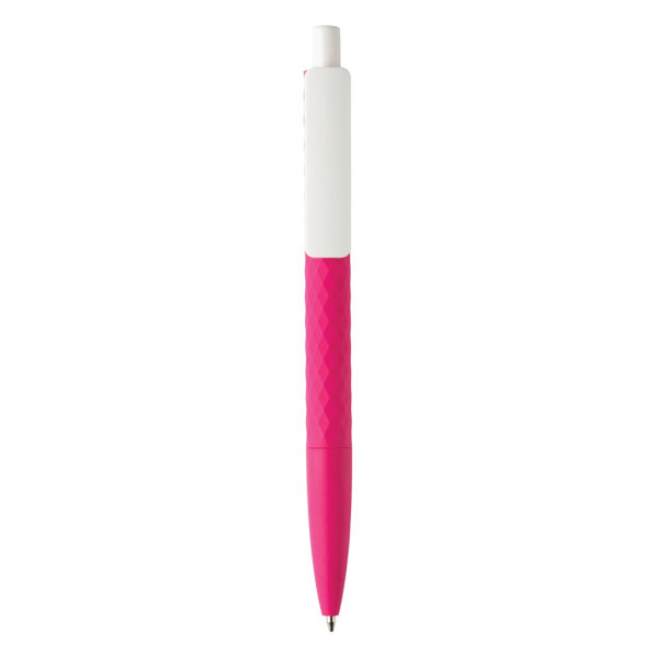 Stylo X3 finition gomme - Stylo bille rétractable en plastique personnalisable | BCM Goodies