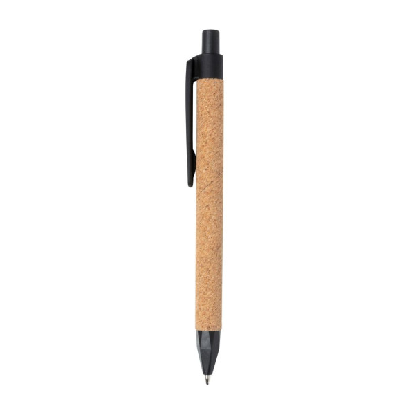 Stylo écoresponsable personnalisable en fibre de paille de blé et liège | BCM Goodies