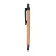 Stylo écoresponsable personnalisable en fibre de paille de blé et liège | BCM Goodies