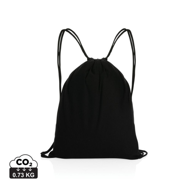Sac à dos cordelettes en coton recyclé 145 gr Impact AWARE™ - Personnalisable pour événements et cadeaux - BCM Goodies