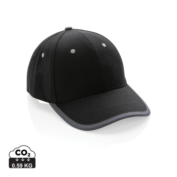 Casquette contraste 6 panneaux coton recyclé Impact AWARE™ - BCM Goodies