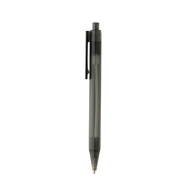 Stylo transparent X8 en rPET GRS pour une communication éco-responsable | BCM Goodies