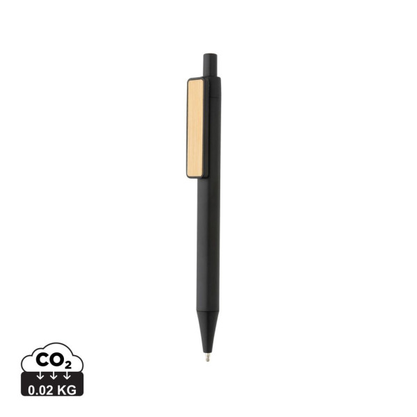 Stylo en ABS recyclé GRS avec clip en bambou - Stylo écologique pour entreprise | BCM Goodies