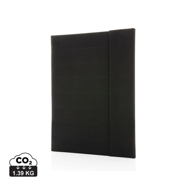 Conférencier A4 avec fermeture magnétique Impact Aware™ en polyester recyclé - BCM Goodies