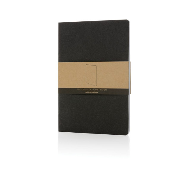 Cahier A5 en papier kraft Salton - Carnet ligné 192 pages recyclées - BCM Goodies