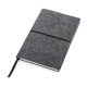 Cahier A5 à couverture souple en feutre recyclé certifié GRS - Cahier écologique 100% matériaux recyclés - BCM Goodies