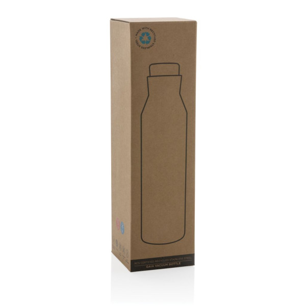 Bouteille isotherme en acier inoxydable recyclé certifié RCS Gaia - 600 ml