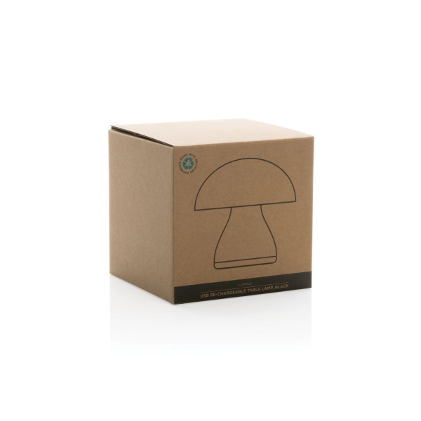 Lampe de table rechargeable par USB en plastique RCS Luming - BCM Goodies