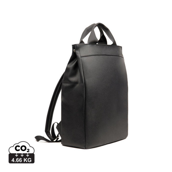 Sac à dos en PU recyclé RCS Bermond de VINGA - Sac à dos écologique pour ordinateur portable 15 pouces