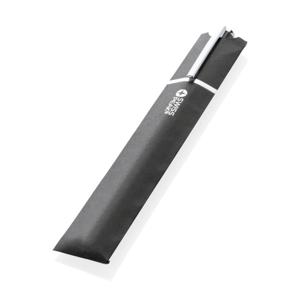 Stylo en aluminium recyclé certifié RCS Swiss Peak Cedar - Stylo écologique et élégant pour vos besoins d'écriture.