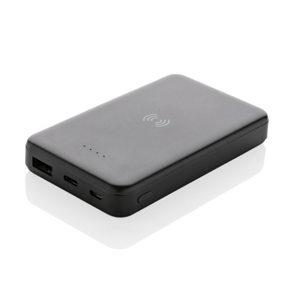 Powerbank 5000mAh avec induction 5W en plastique recyclé RCS Personnalisable | BCM Goodies