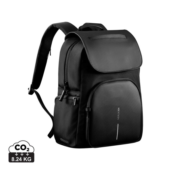 Sac à dos souple XD Design en RPET 1200D et PU texturé - AWARE™ - 16 pouces - Anti-RFID