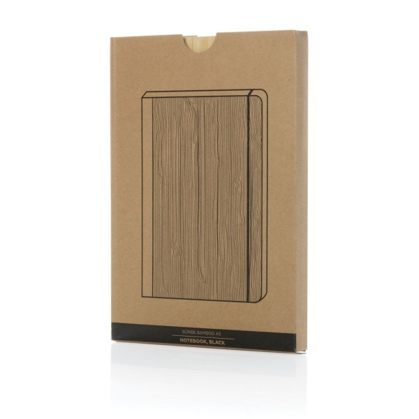 Carnet de notes A5 en bambou Scribe Personnalisable | BCM Goodies