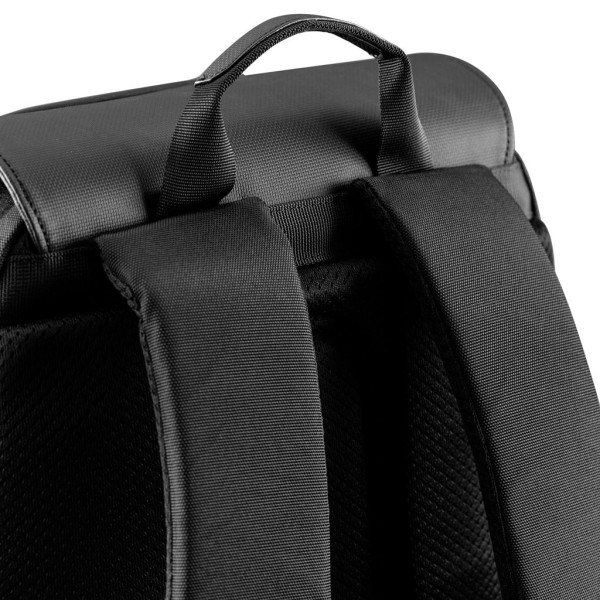 Sac à dos souple XD Design en RPET 1200D et PU texturé - AWARE™ - 16 pouces - Anti-RFID