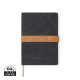 Carnet de notes VINGA en toile recyclée RCS Bosler - Carnet A5 écologique et pratique - BCM Goodies