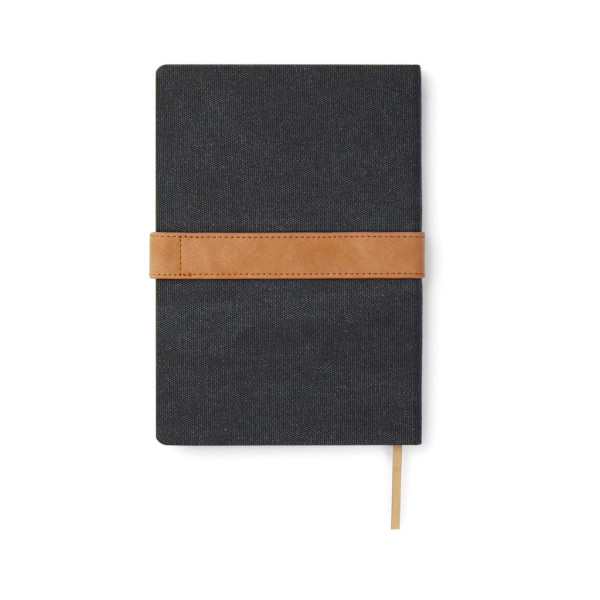 Carnet de notes VINGA en toile recyclée RCS Bosler - Carnet A5 écologique et pratique - BCM Goodies