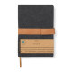 Carnet de notes VINGA en toile recyclée RCS Bosler - Carnet A5 écologique et pratique - BCM Goodies