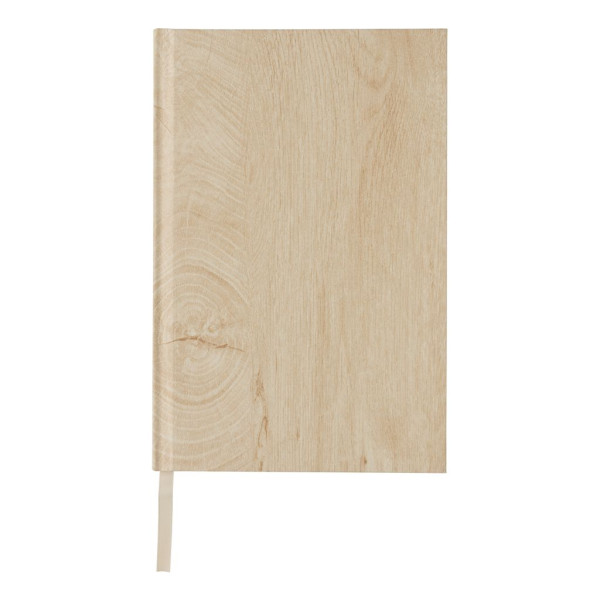 Cahier A5 imprimé bois Kavana - Carnet rigide en bois pour notes et dessins - Idéal pour étudiants et professionnels - Cadeau pa