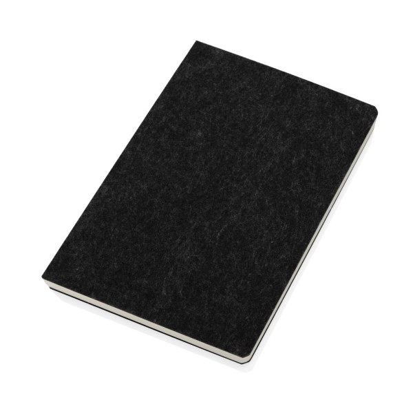Cahier A5 en feutre recyclé certifié GRS - Carnet écologique et durable pour entreprise
