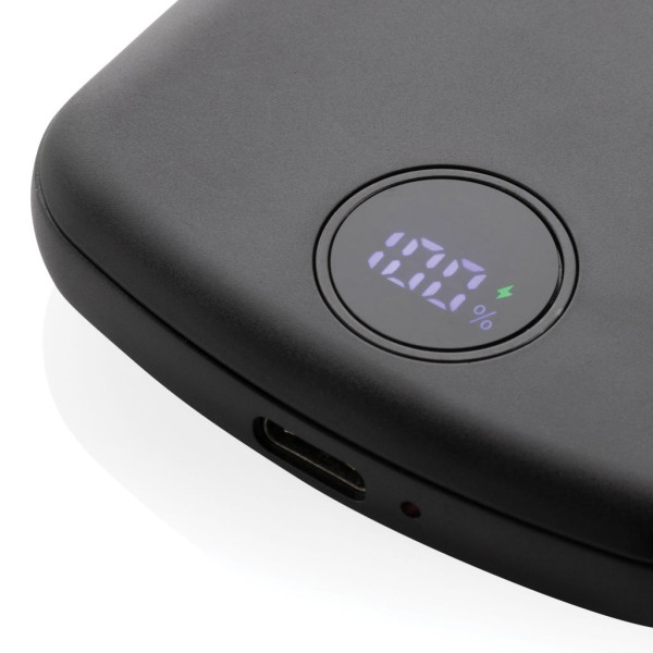 Powerbank magnétique 5000mAh en plastique RCS MagBoost - Batterie de secours pour appareils électroniques - Personnalisable B2B