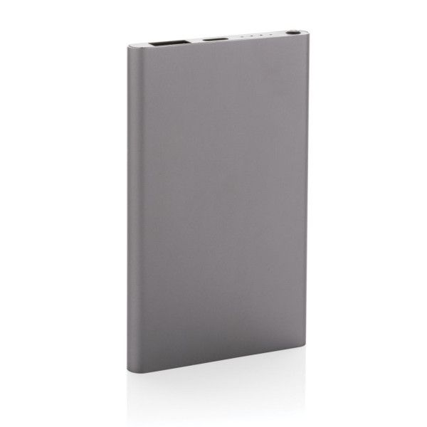 Powerbank 4000mAh en plastique recyclé/aluminium RCS - Accessoire de charge pour appareils électroniques - BCM Goodies