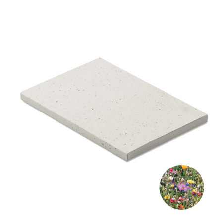 Carnet A5 couv. papier semence SEED BOOK Personnalisable | BCM Goodies - 1