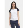 SOLS MILKY TEE-SHIRT FEMME BICOLORE MANCHES RAGLAN Personnalisable | BCM Goodies - 1