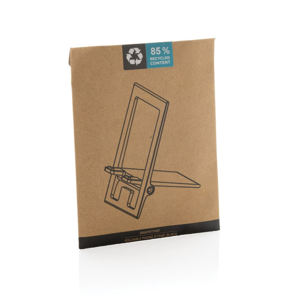 Support téléphone pliable en plastique RCS SnapStand - Accessoire écologique pour smartphones | BCM Goodies