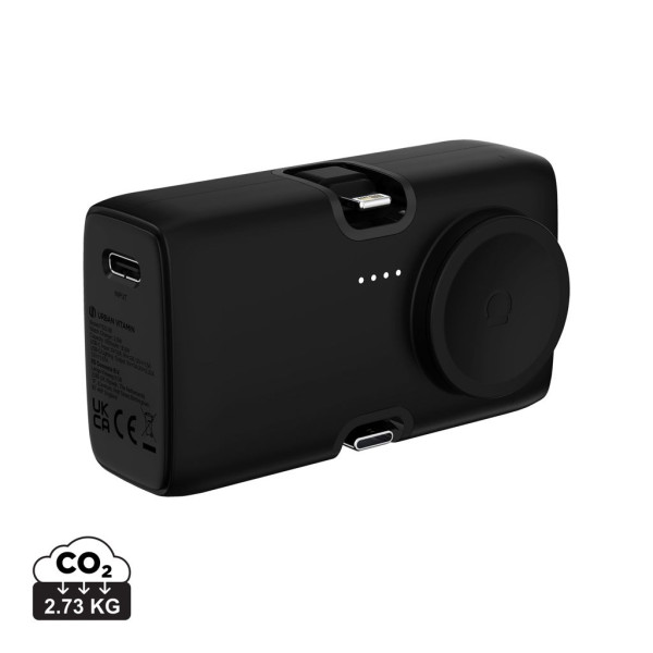 Powerbank 20W PD en plastique RCS Urban Vitamin San Diego - Batterie de secours légère 5000mAh - Charge rapide iOS et type-C - G