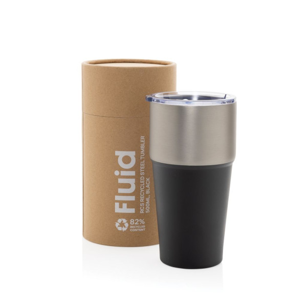 Mug 500ml en acier recyclé certifié RCS Fluid - BCM Goodies