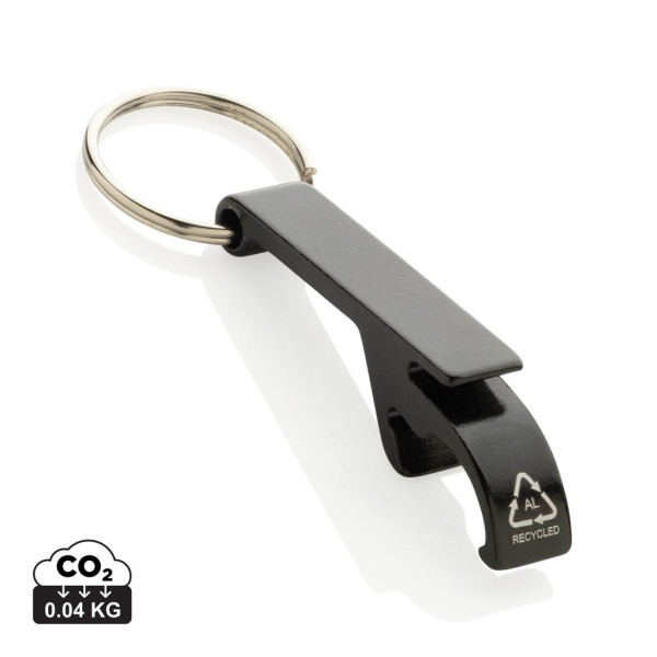 Porte-clés décapsuleur en aluminium recyclé RCS Personnalisable | BCM Goodies