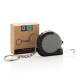 Porte-clés avec ruban de 1M en ABS recyclé RCS MeasureMate - Accessoire pratique et écologique