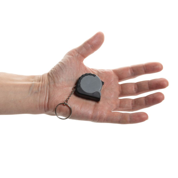 Porte-clés avec ruban de 1M en ABS recyclé RCS MeasureMate - Accessoire pratique et écologique