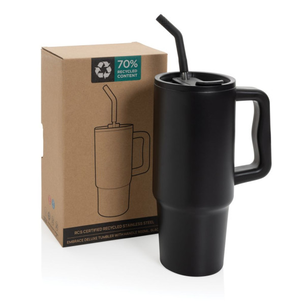 Mug 900ml en acier inoxydable recyclé Embrace RCS - BCM Goodies