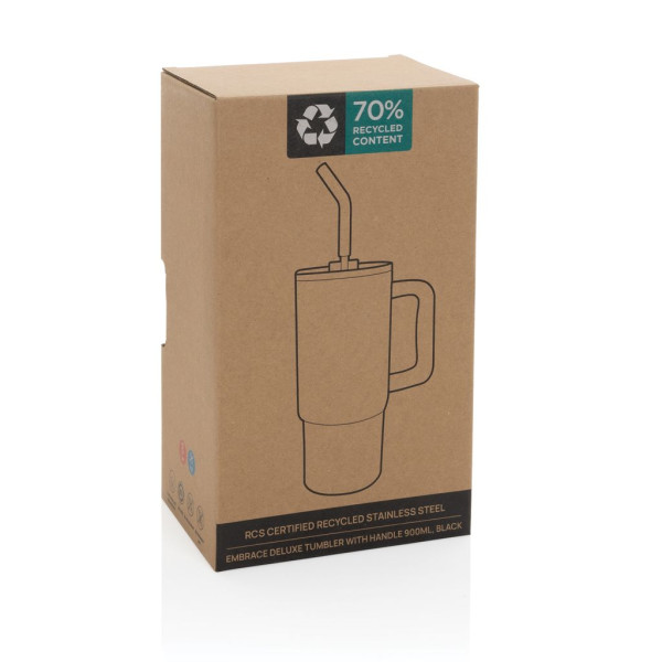 Mug 900ml en acier inoxydable recyclé Embrace RCS - BCM Goodies
