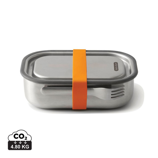 Boîte à lunch Large en acier inoxydable Black+Blum - Boîte à lunch multifonctionnelle 3 en 1 | BCM Goodies