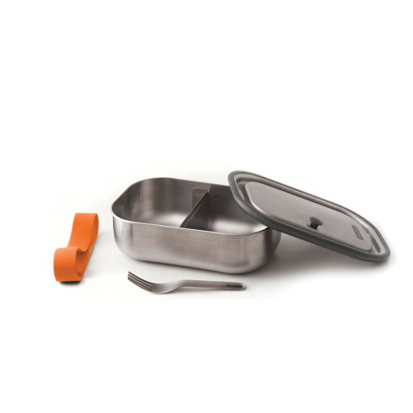 Boîte à lunch Large en acier inoxydable Black+Blum - Boîte à lunch multifonctionnelle 3 en 1 | BCM Goodies