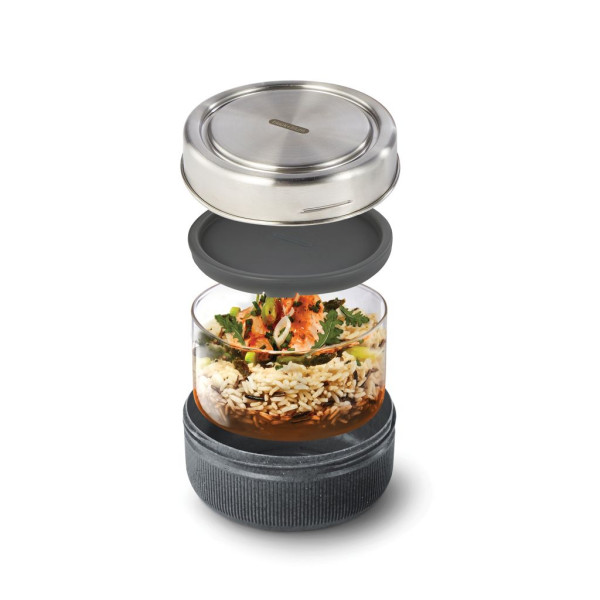 Bol à lunch en verre Black+Blum 750ml - Accessoire pratique pour repas à emporter